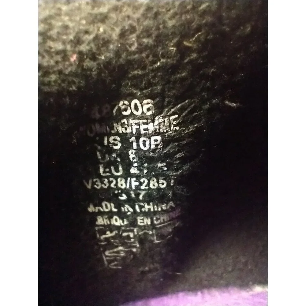 Lands’‎ End Women’s 10 Black Suede All Weather Zip Shoes Oxfords
